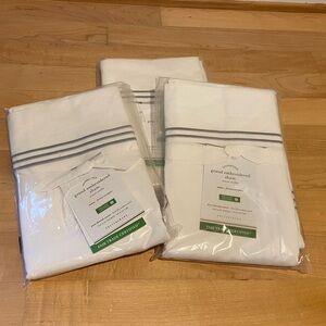 Pottery Barn Grand Organic Euros in Shams in Gray Mist (Qty 3)